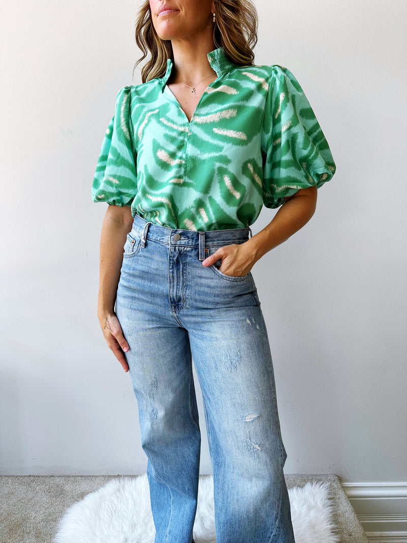 Emerald Envy Blouse