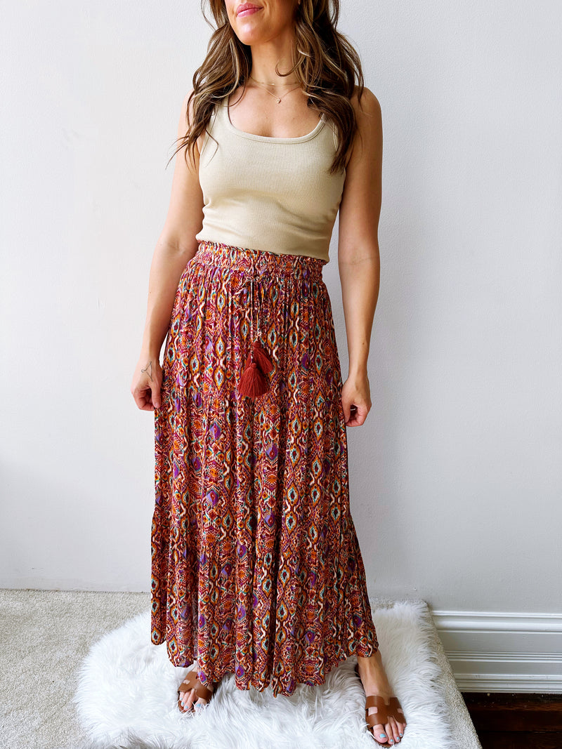 Royal Desert Midi Skirt