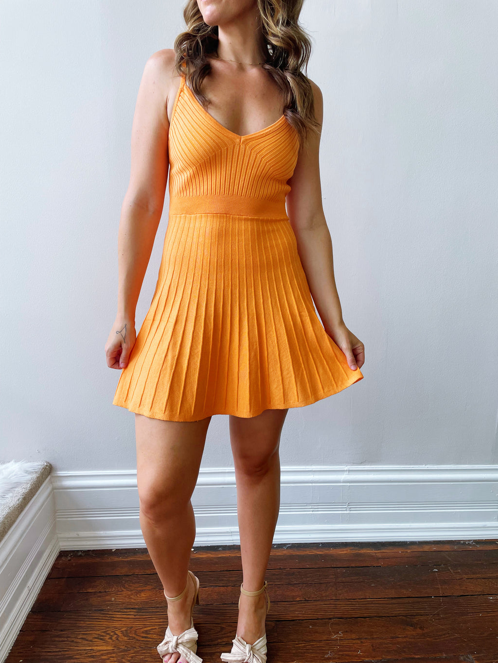 Mandarin Sweater Mini Dress