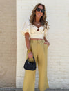 Cutout O Ring Crop Blouse