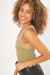 Cooper Sweater Tank in Olive