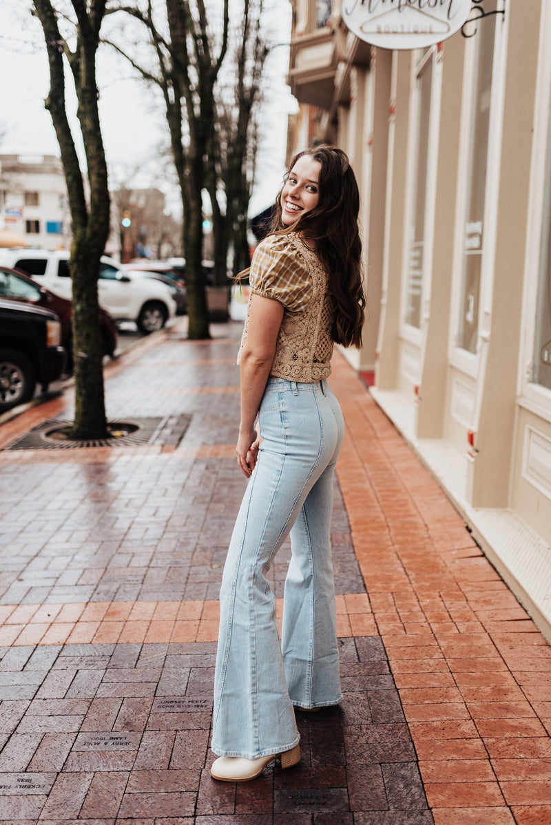 70s Babe Crochet Crop
