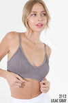 Ribbed V-Neck Bralette