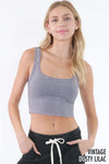 Vintage Chevron Scoop Crop