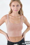Vintage Chevron Scoop Crop