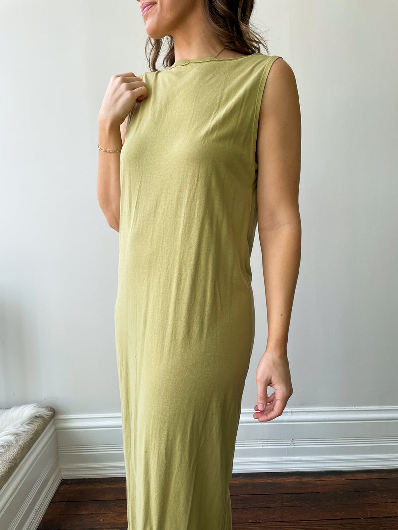 Gigi Vintage Wash Seamed Maxi Dress