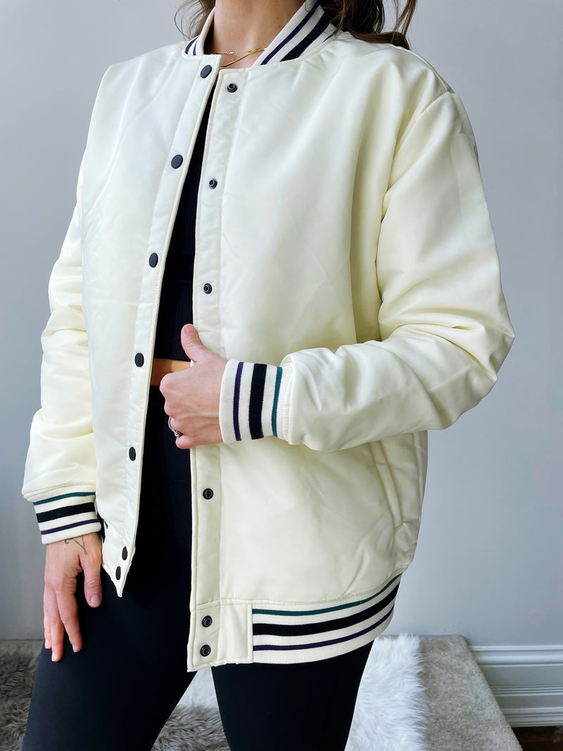 Oversized Letterman Style Jacket