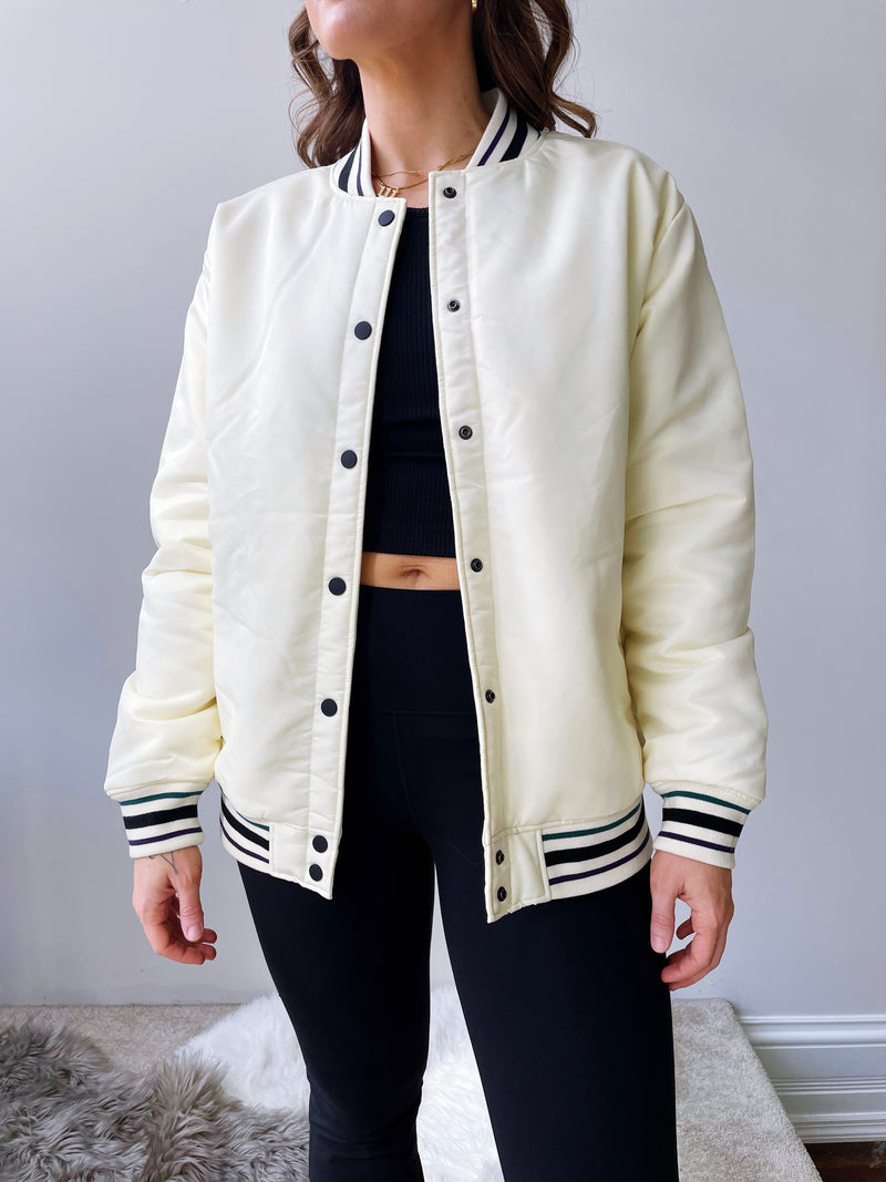 Oversized Letterman Style Jacket