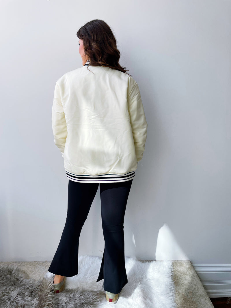 Oversized Letterman Style Jacket