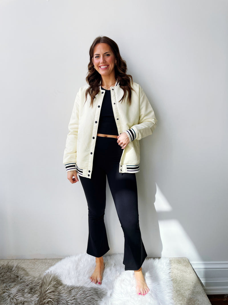 Oversized Letterman Style Jacket