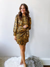 Party Animal Faux Wrap Dress