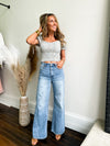 Mint Sand Smocked Top