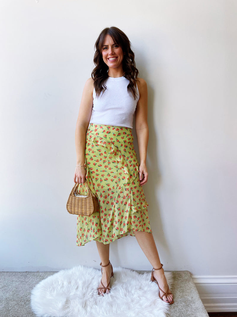 Fresh Cut Midi Skirt