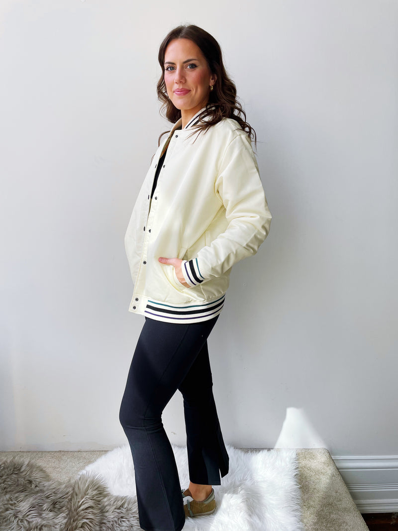 Oversized Letterman Style Jacket