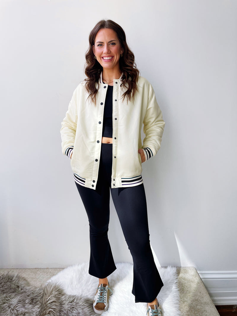 Oversized Letterman Style Jacket