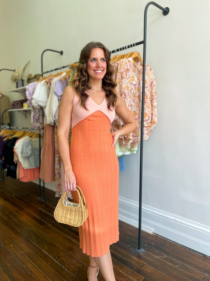 Just Peachy Sweater Dress