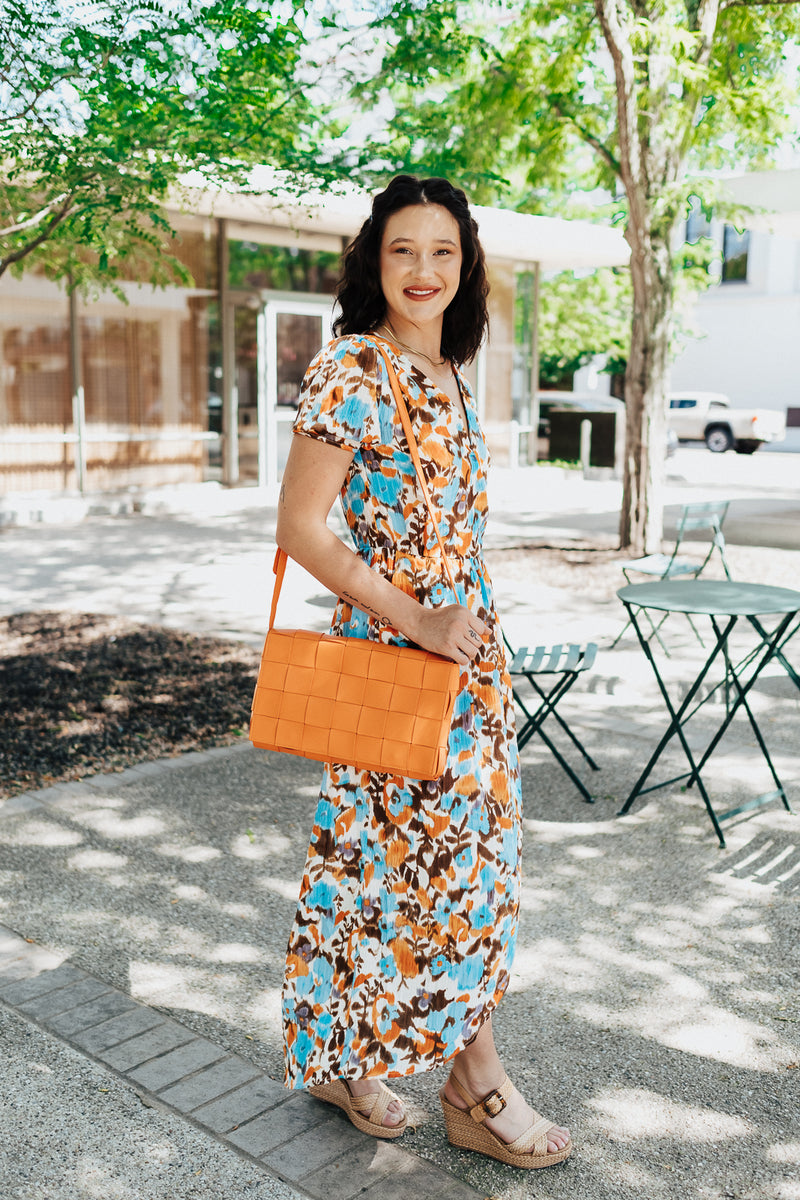 Olga Crossbody in Tangerine